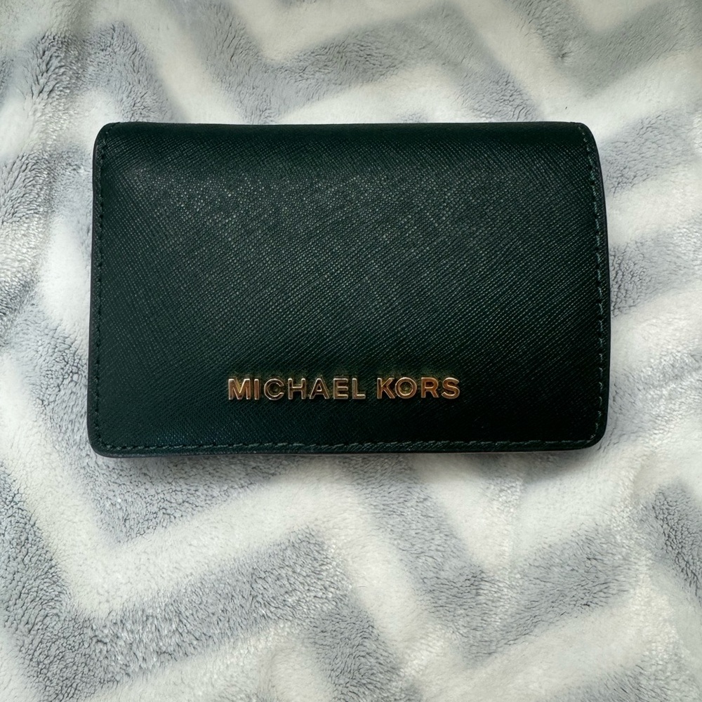 Green Michael Kors wallet